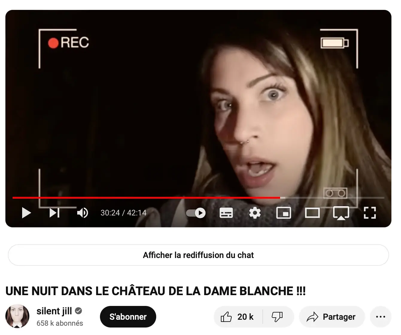« Une nuit dans le château de la dame blanche »
